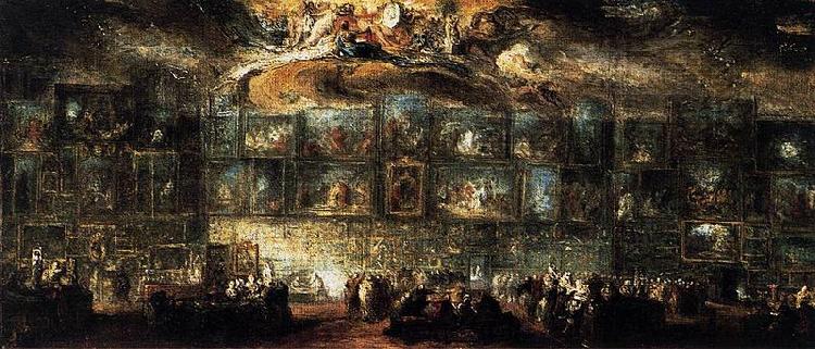 Gabriel Jacques de Saint-Aubin The Salon of 1779 oil painting picture